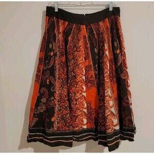 Dimri Womens Skirt Midi Gypsy Paisley Size Large L Boho‎ Indie Eclectic